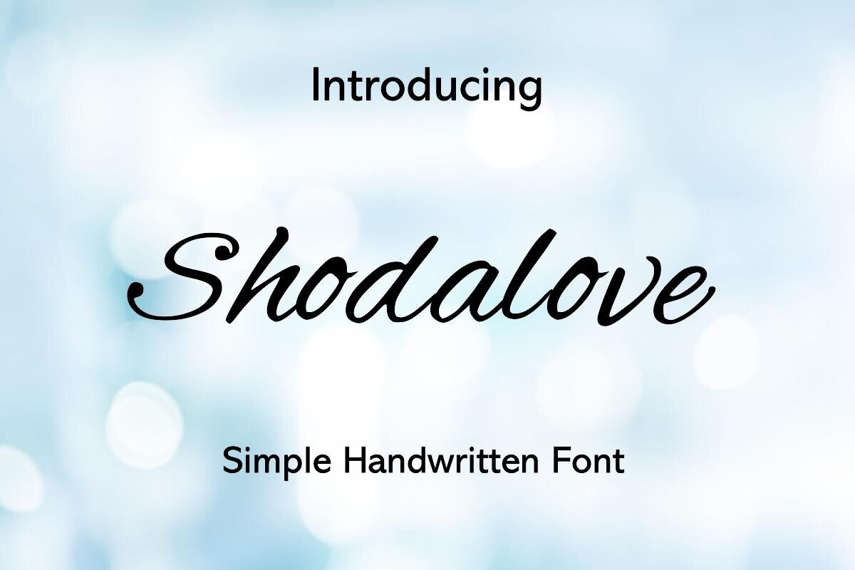 Font Shodalove