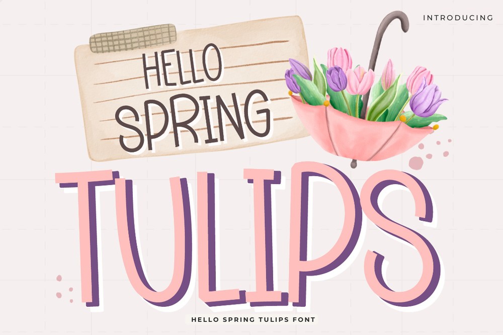 Hello Spring Tulips