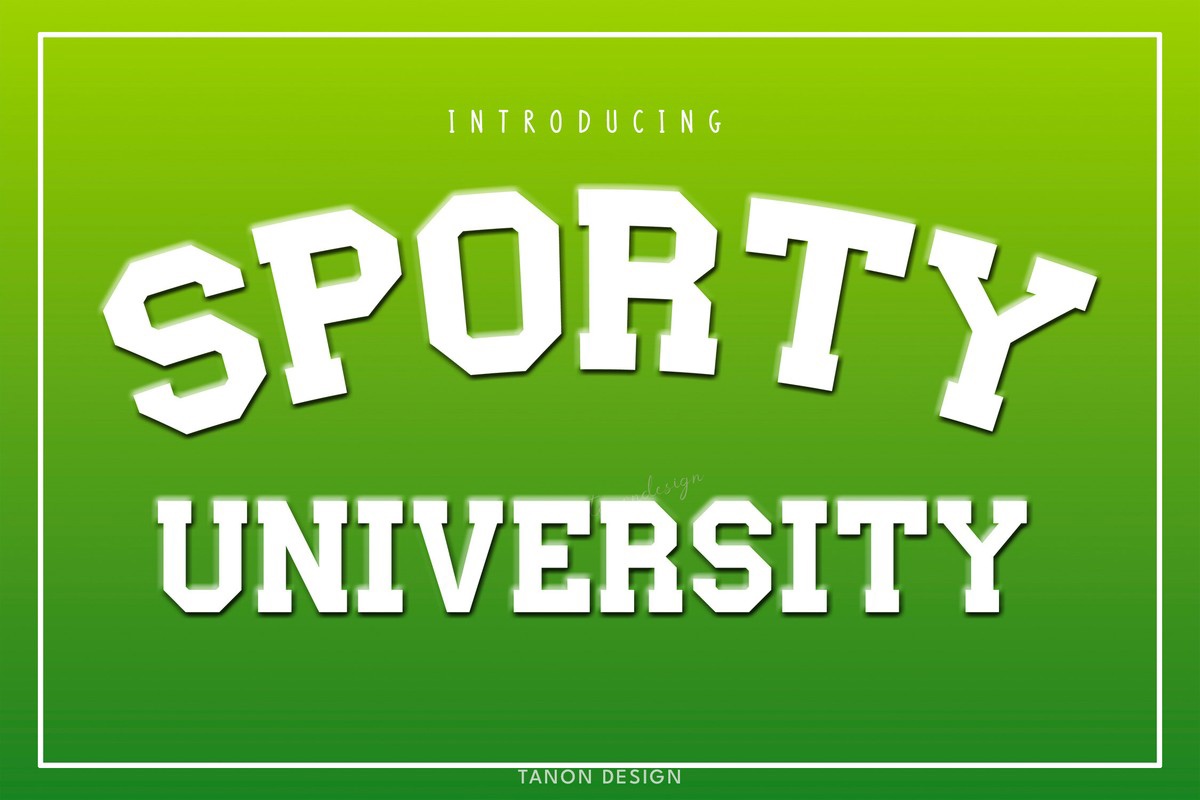 Font Sporty University