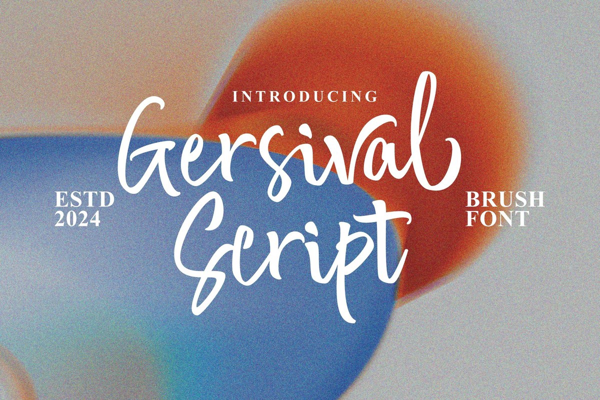 Font Gersival Script