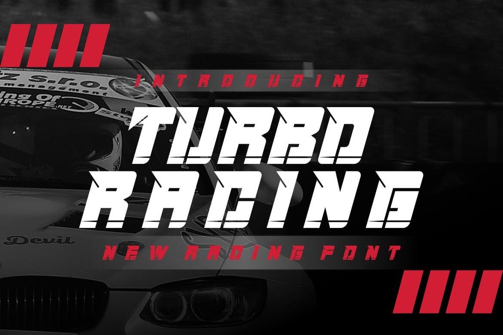 Font Turbo Racing