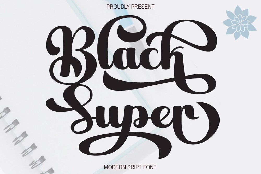 Font Black Super