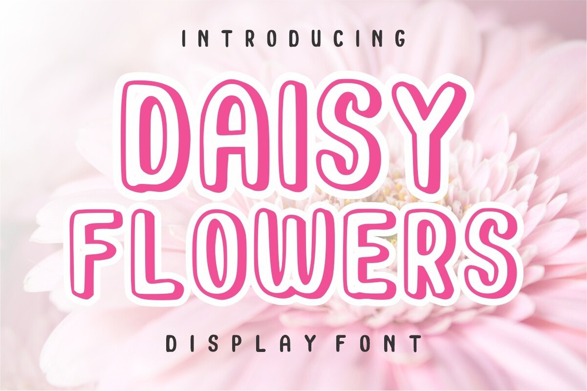 Font Daisy Flowers