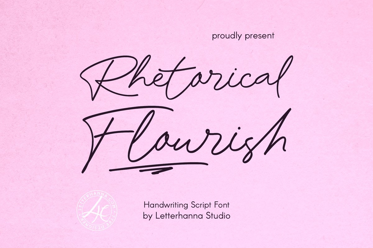 Font Rhetorical Flourish