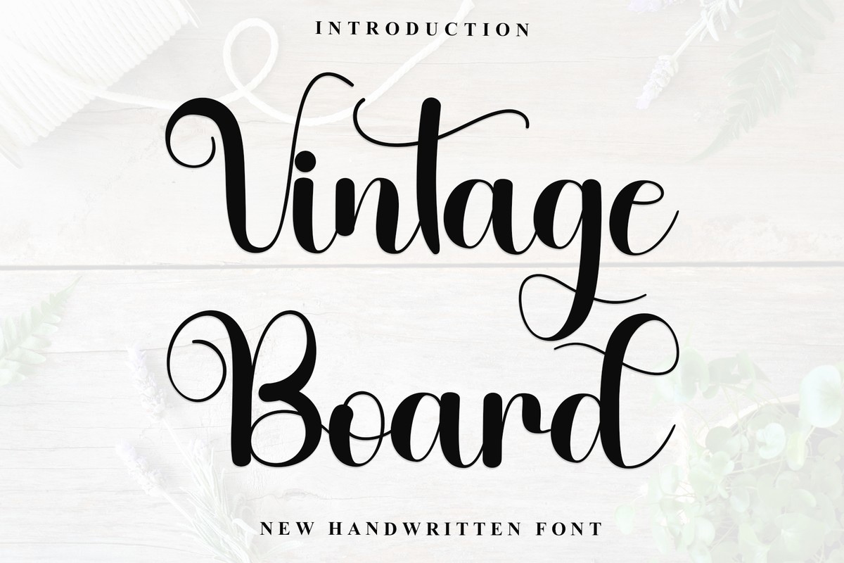 Font Vintage Board