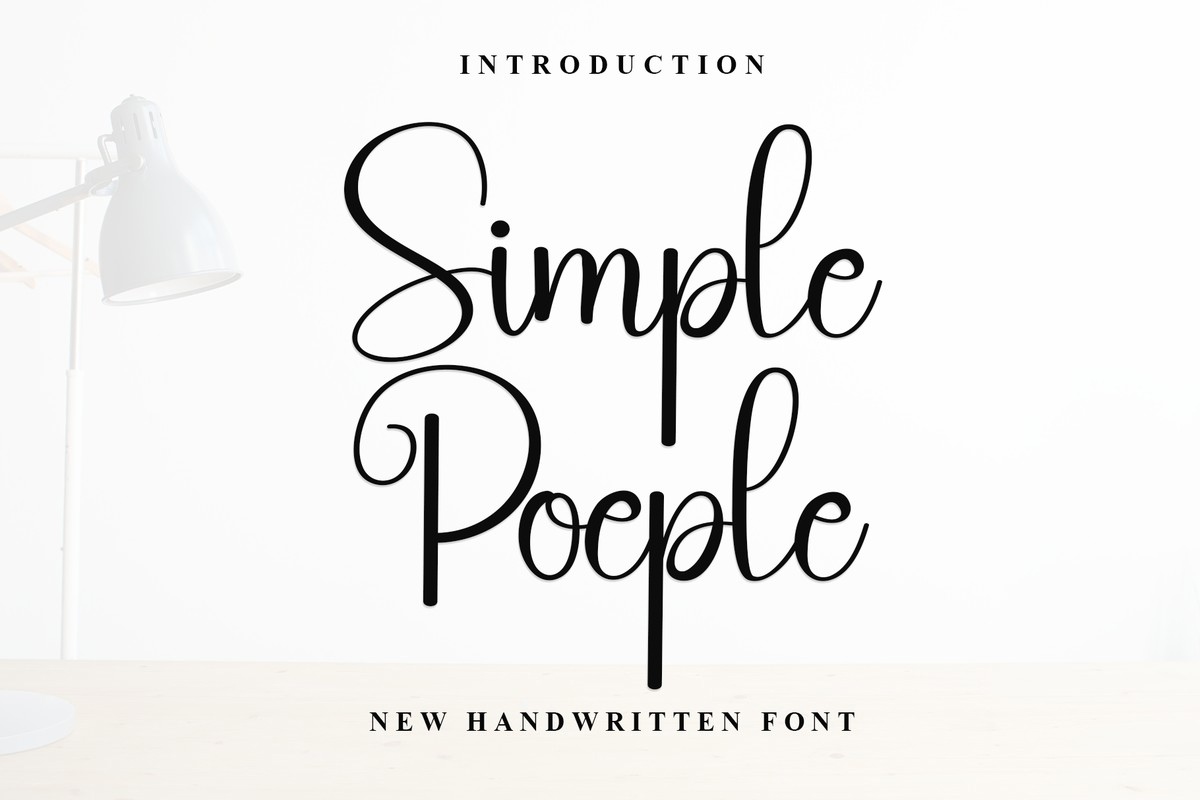 Font Simple Poeple