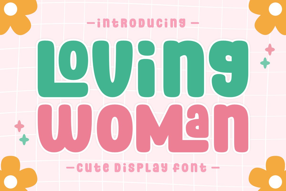 Font Loving Woman