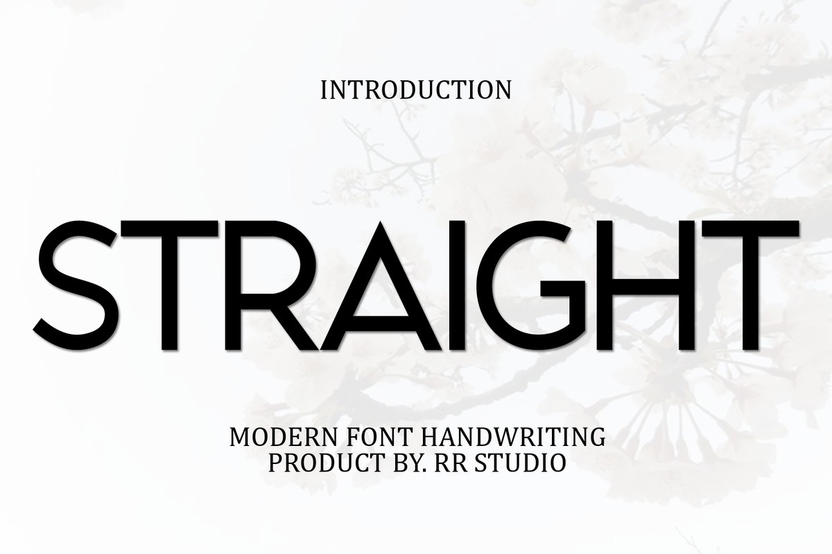 Font Straight