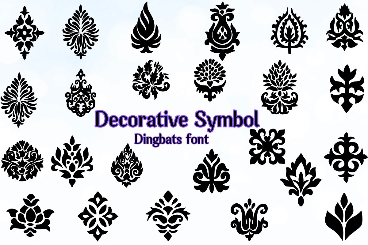 Font Decorative Symbol