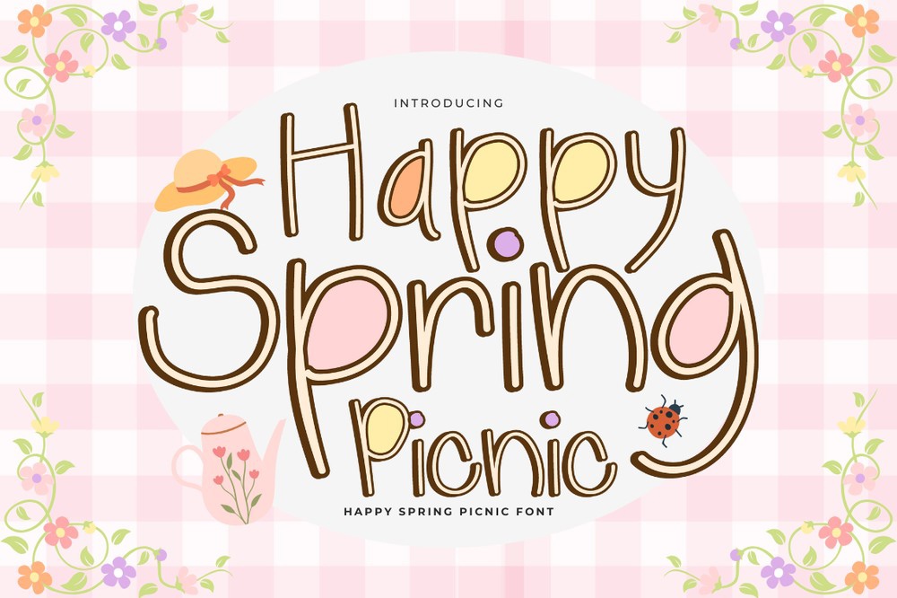 Font Happy Spring Picnic