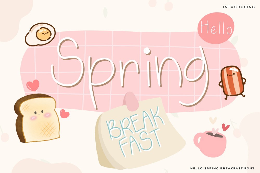 Font Hello Spring Breakfast