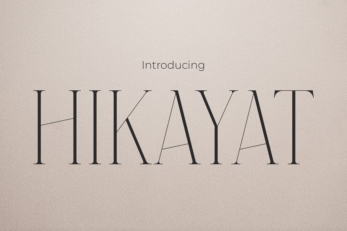 Font Hikayat