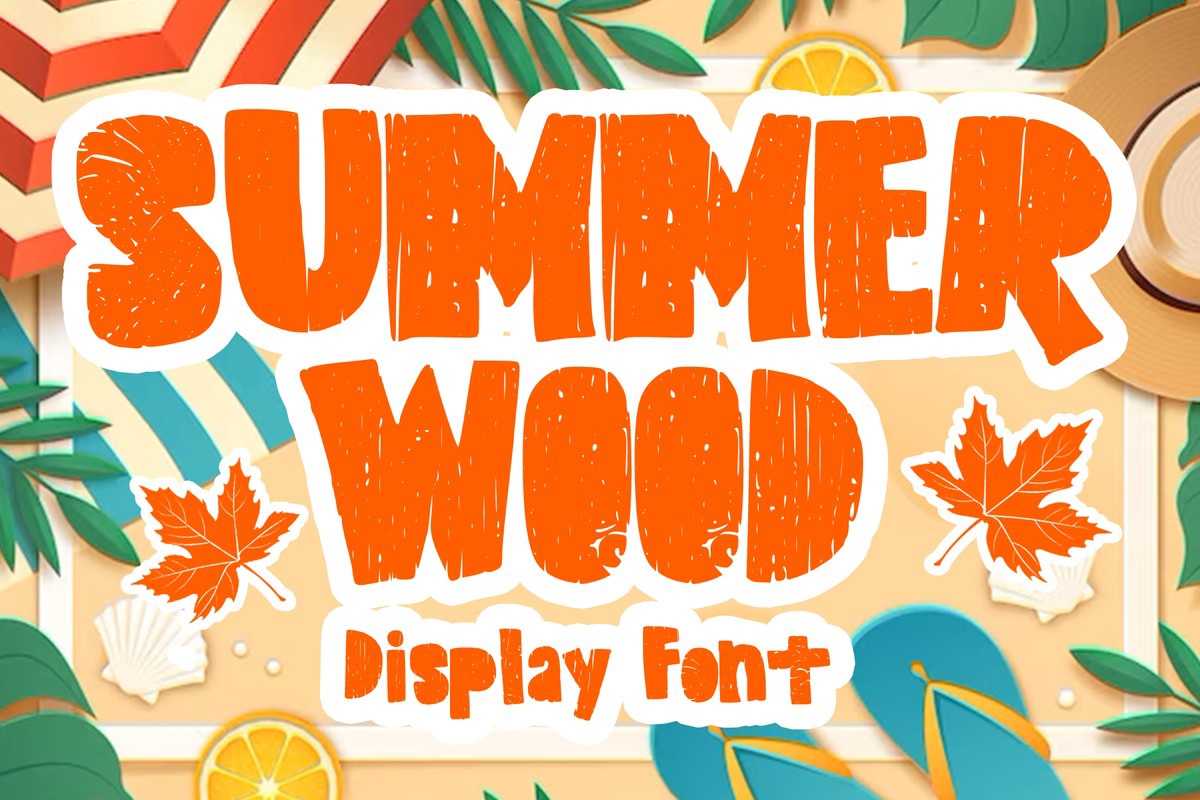 Font Summer Wood