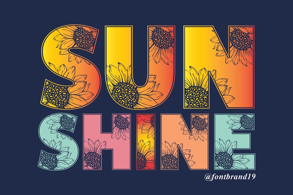 Font Sunshine Monogram