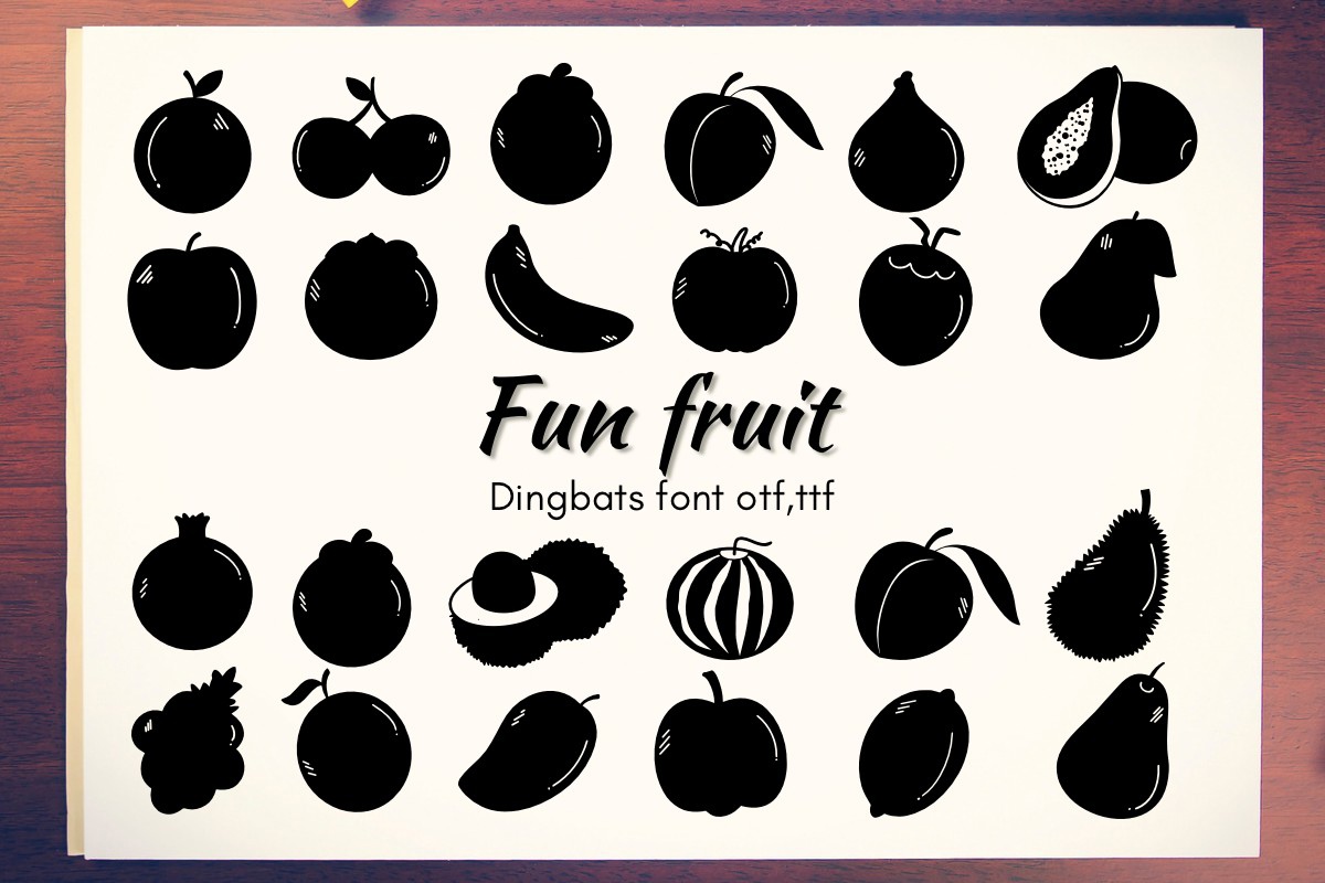 Font Fun Fruit