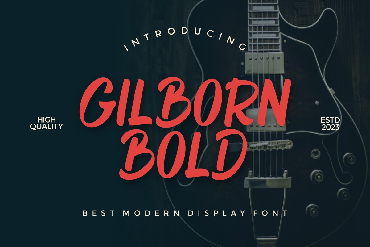 Font Gilborn Bold