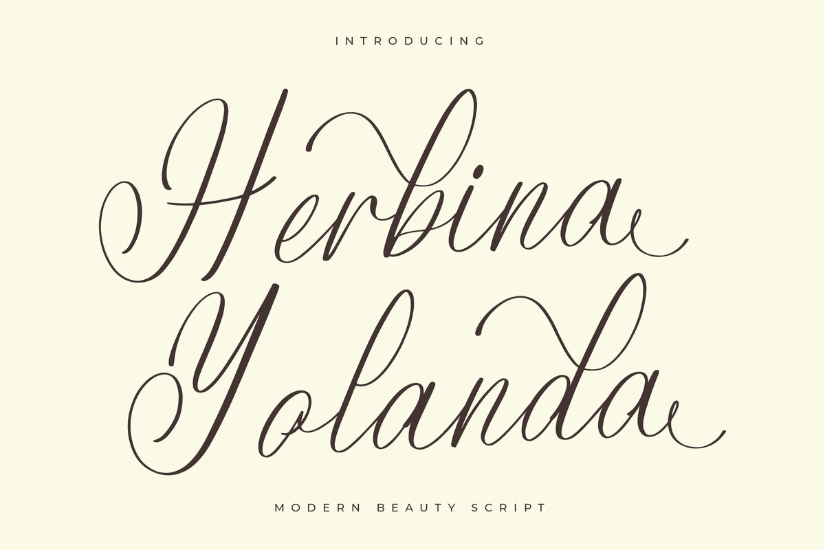 Font Herbina Yolanda