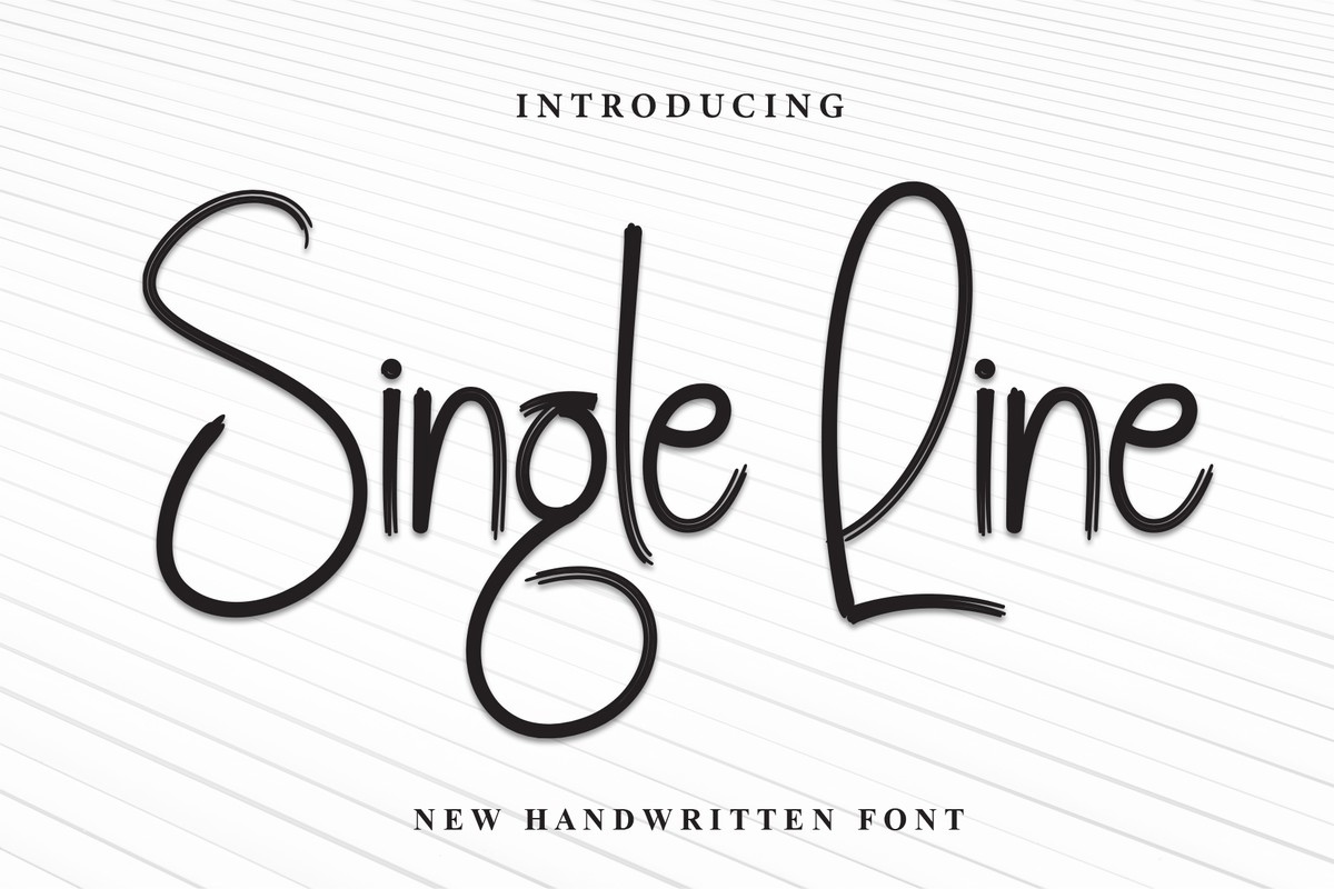 Font Single Line