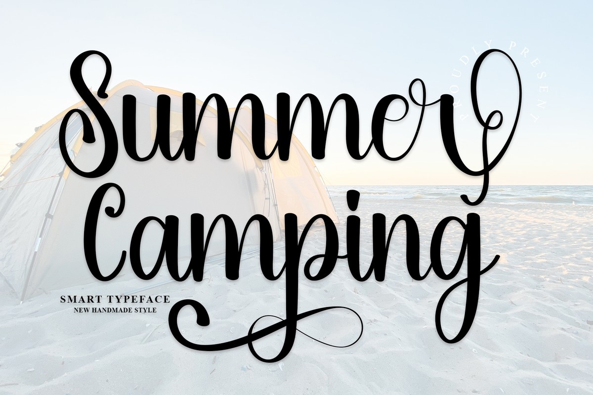 Font Summer Camping