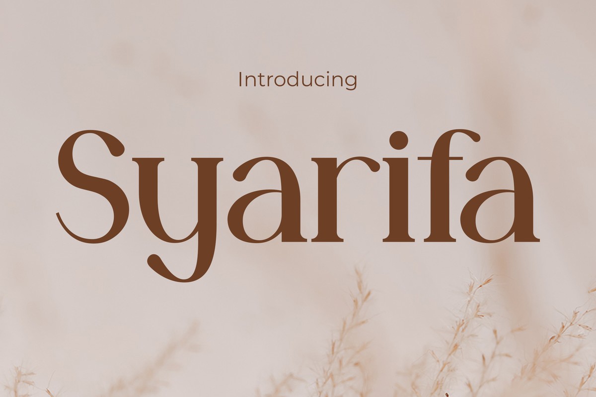 Font Syarifa