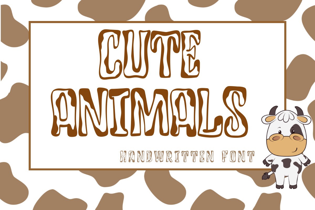 Font Cute Animals