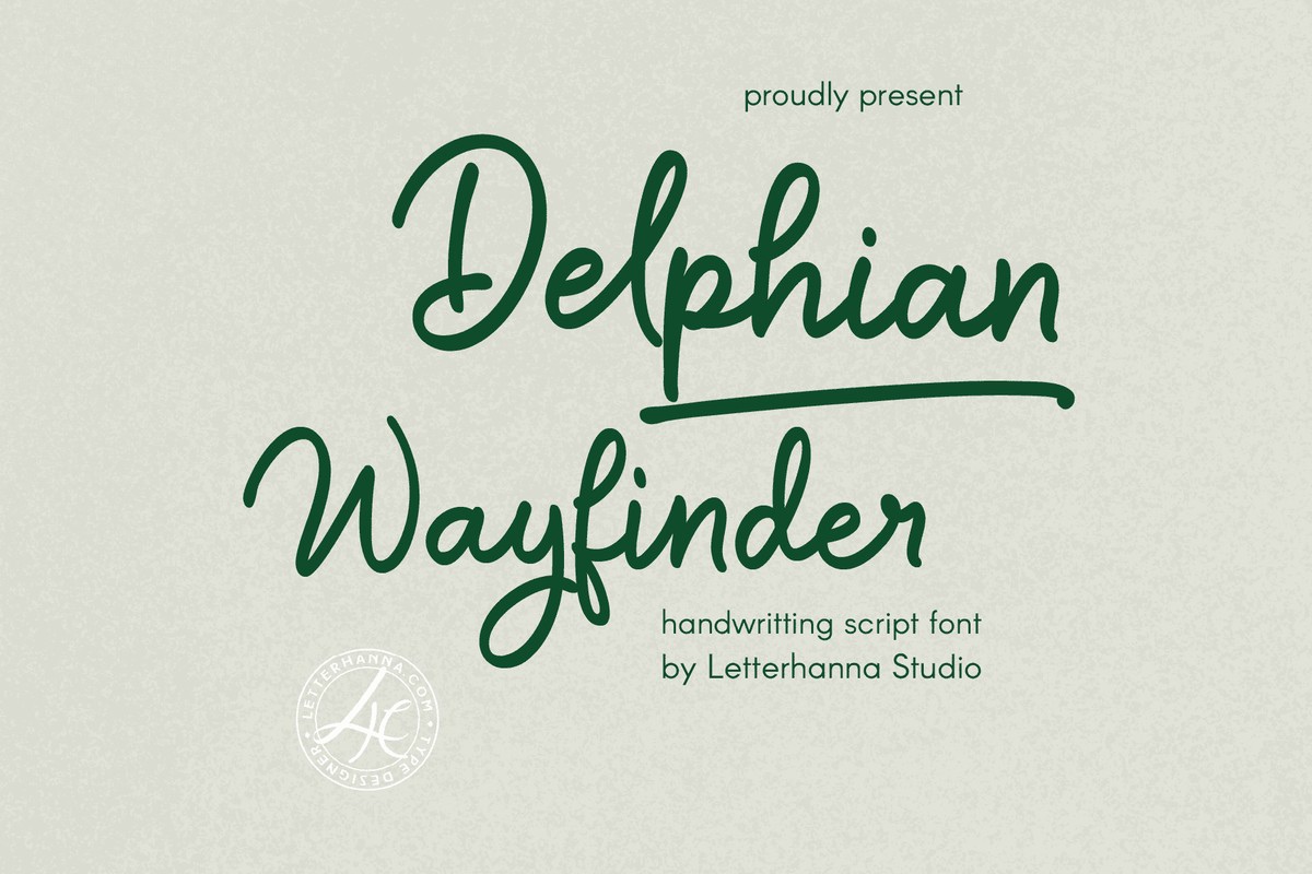 Font Delphian Wayfinder