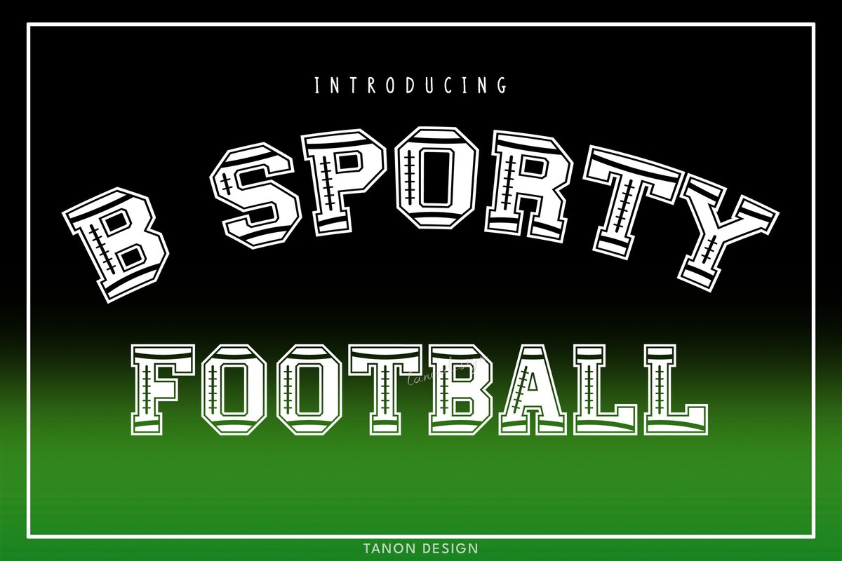 Font B Sporty Football