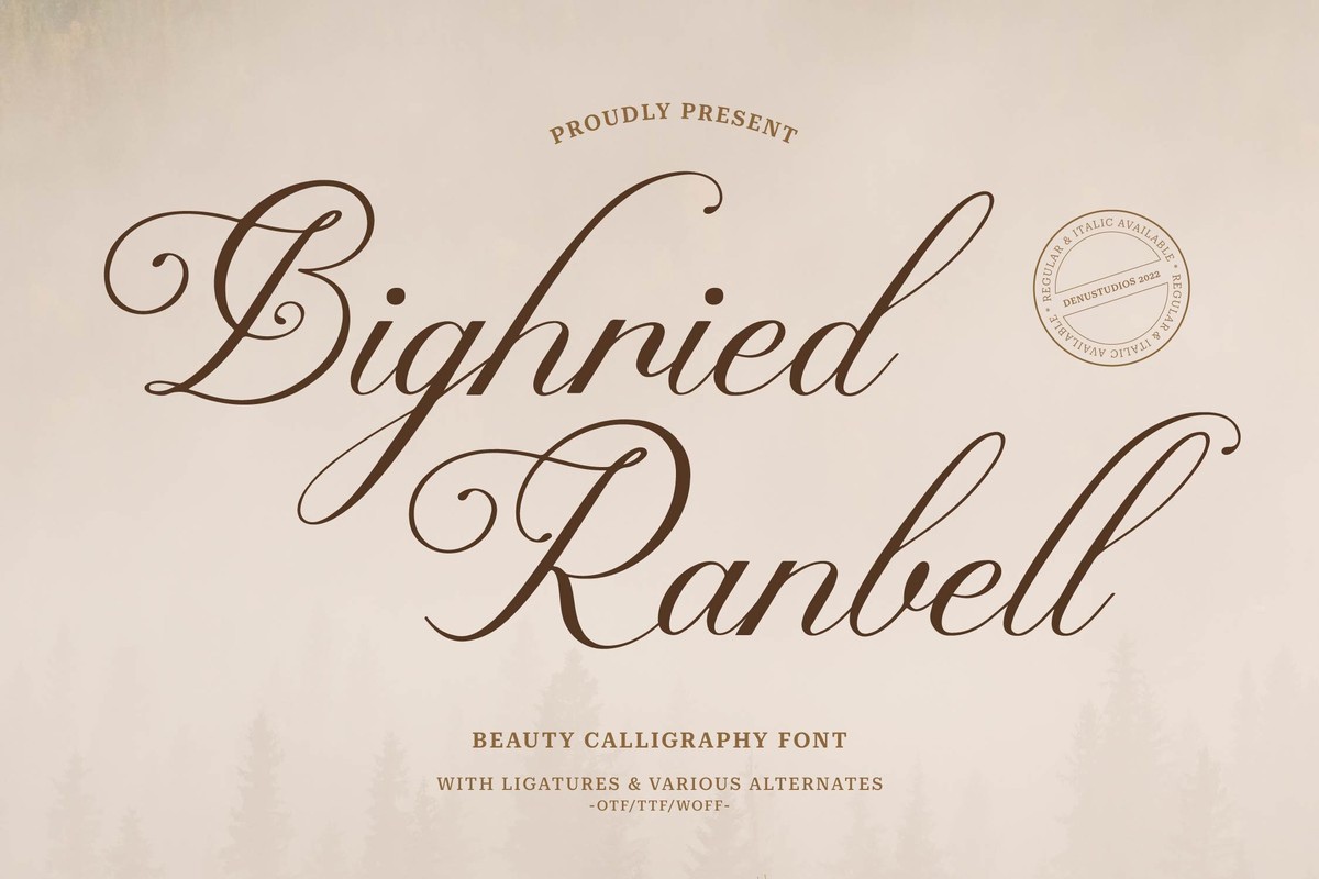 Font Bighried Ranbell