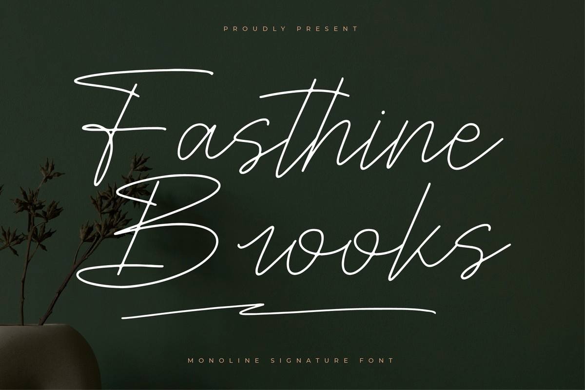 Font Fasthine Brooks