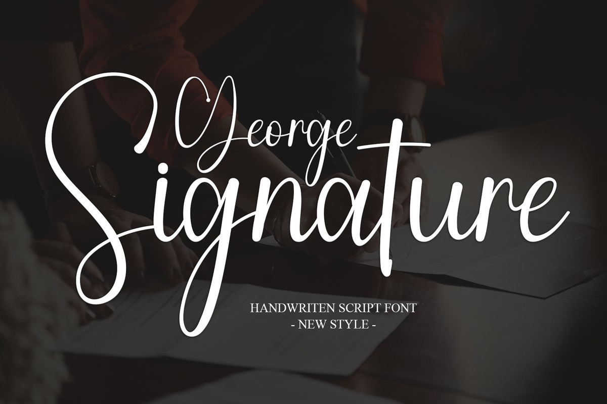 Font George Signature