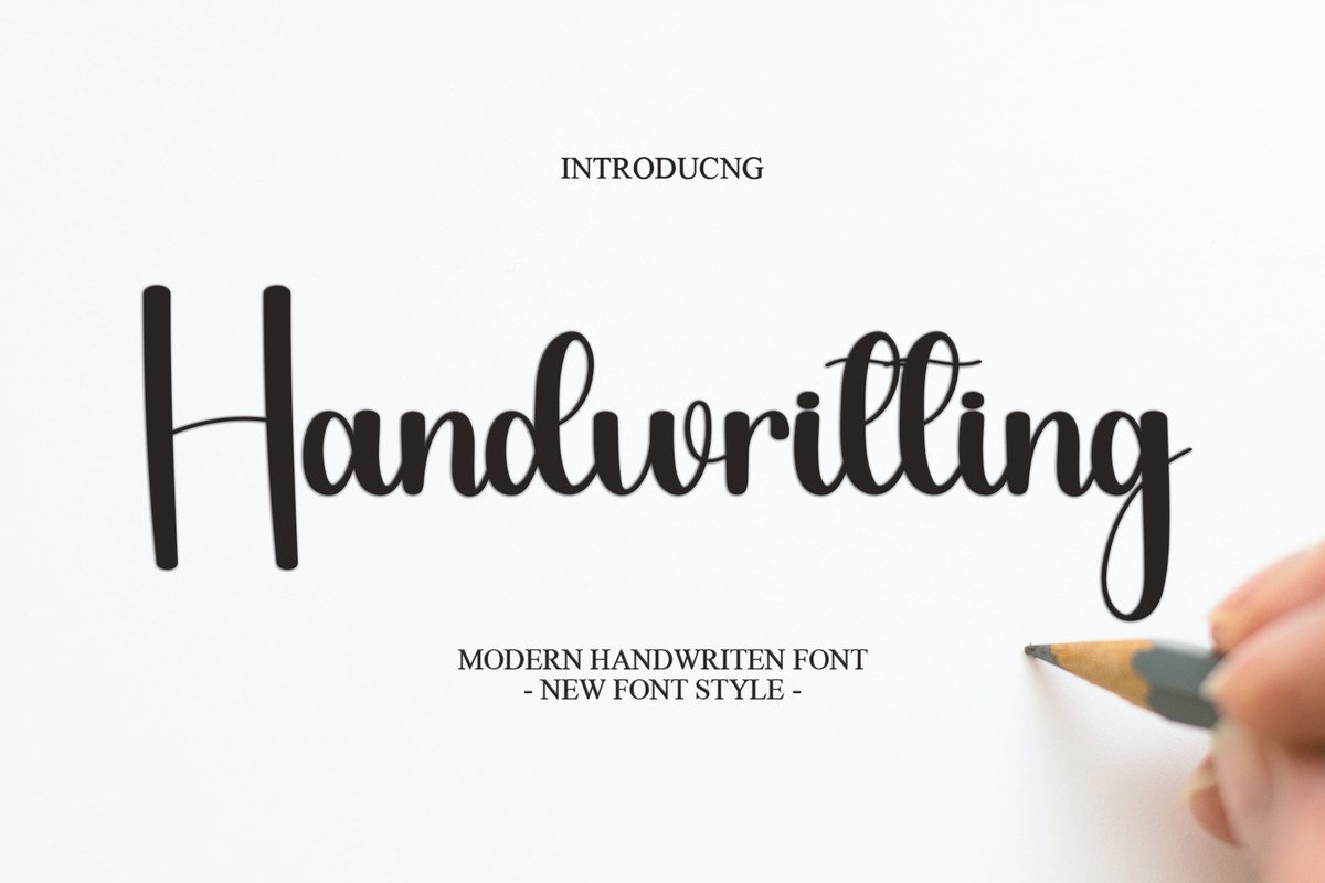 Font Handwritting