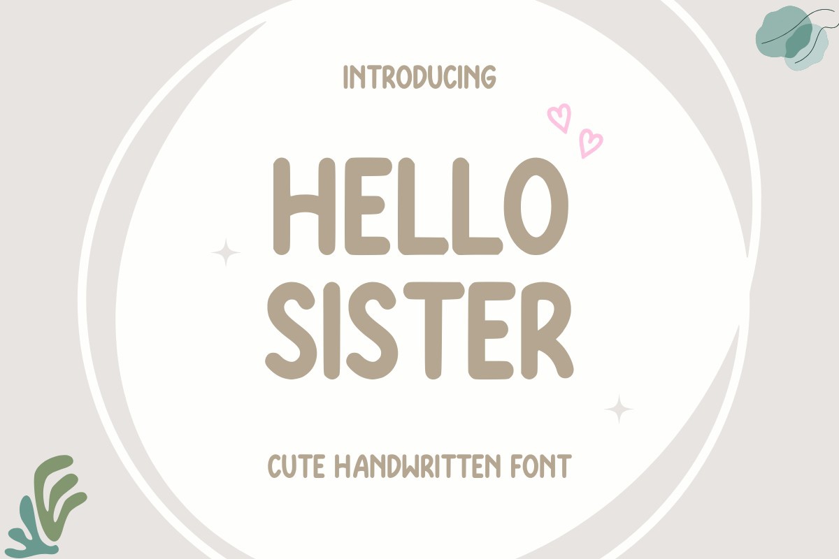 Font Hello Sister