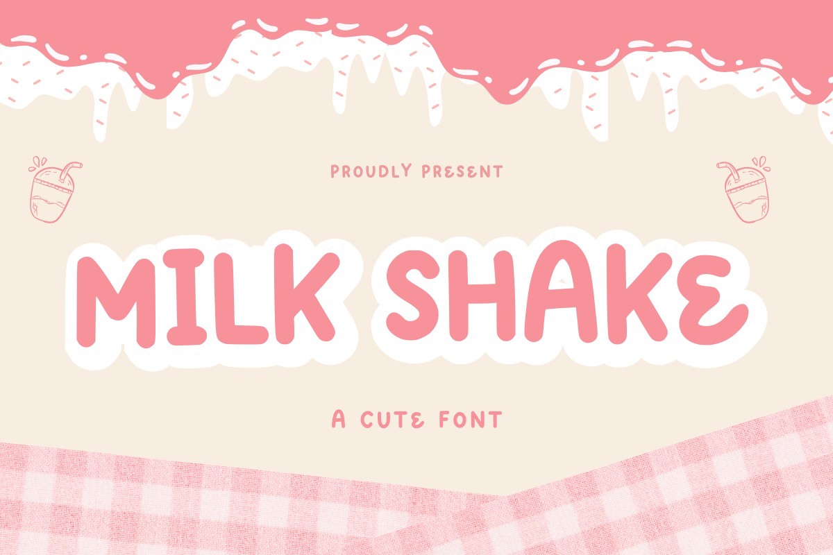 Font Milk Shake