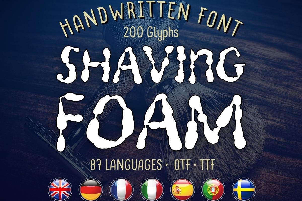 Font RHB Shaving Foam