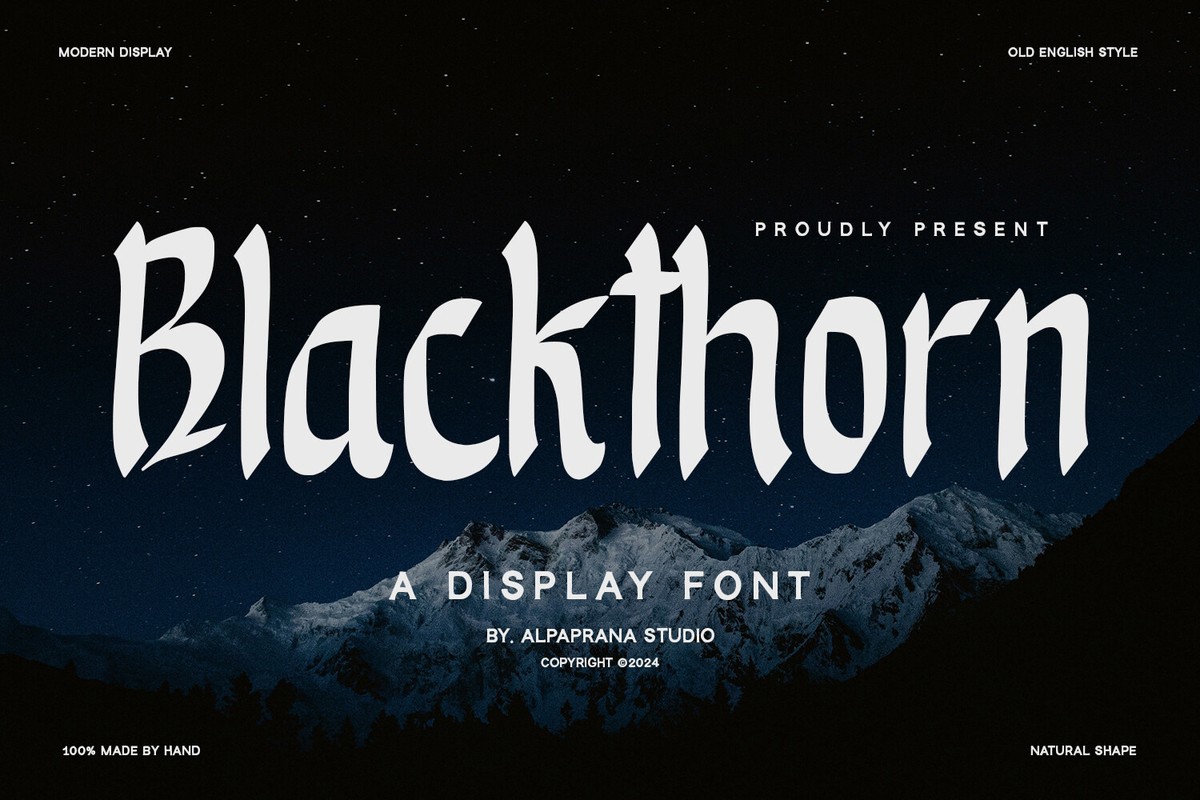 Font Blackthorn