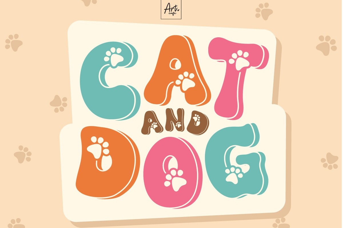 Font Cat and Dog