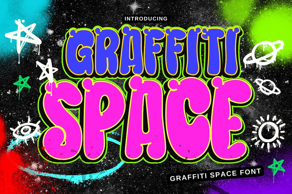 Font Graffiti Space