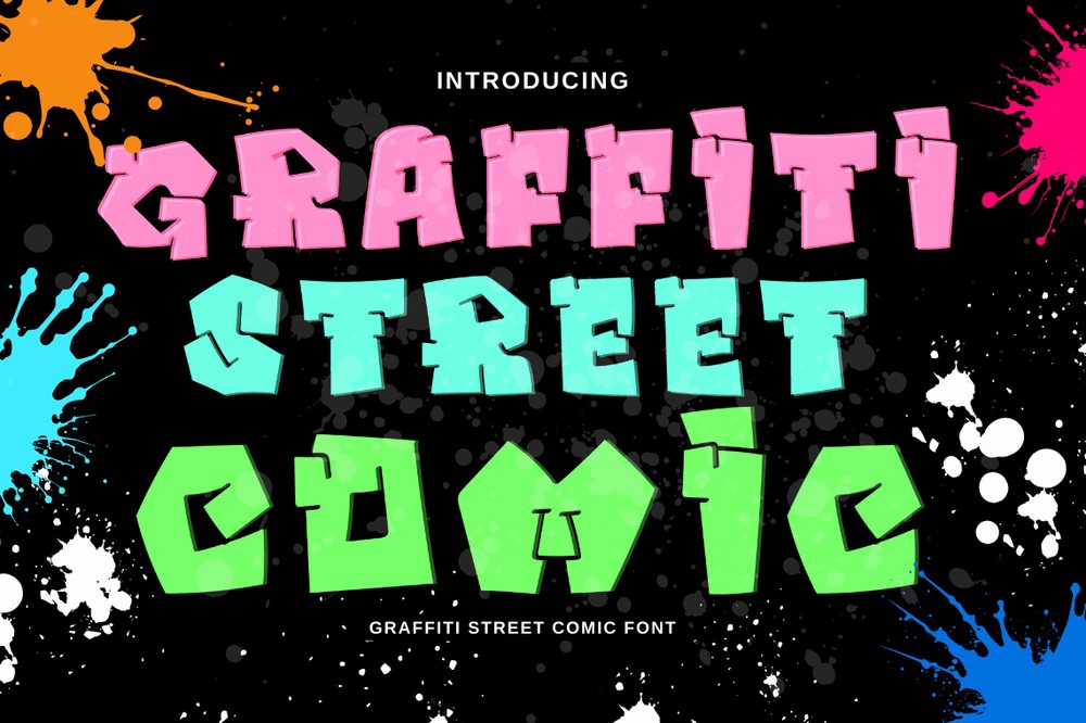 Font Graffiti Street Comic