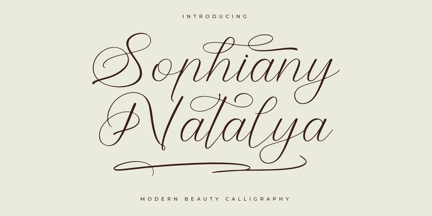 Font Sophiany Natalya