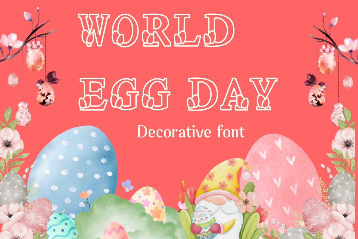 Font World Egg Day