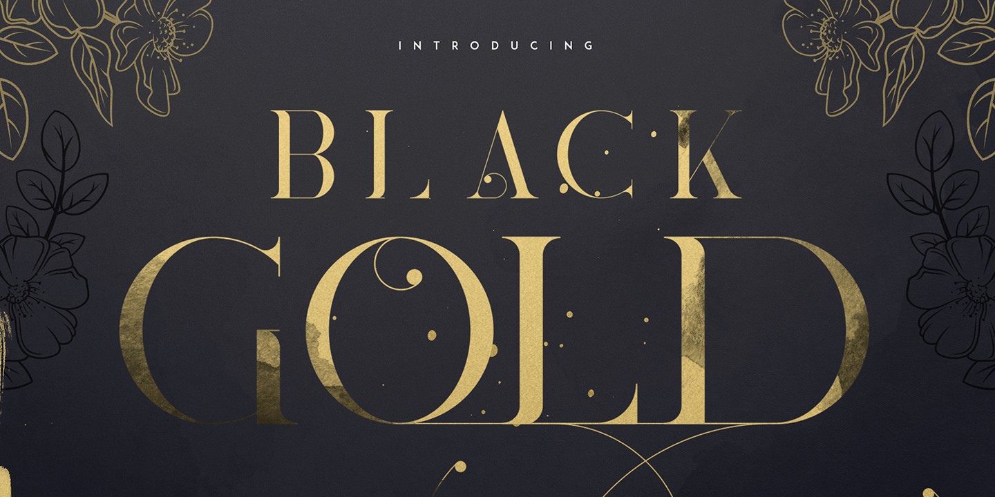 Font Black Gold VP