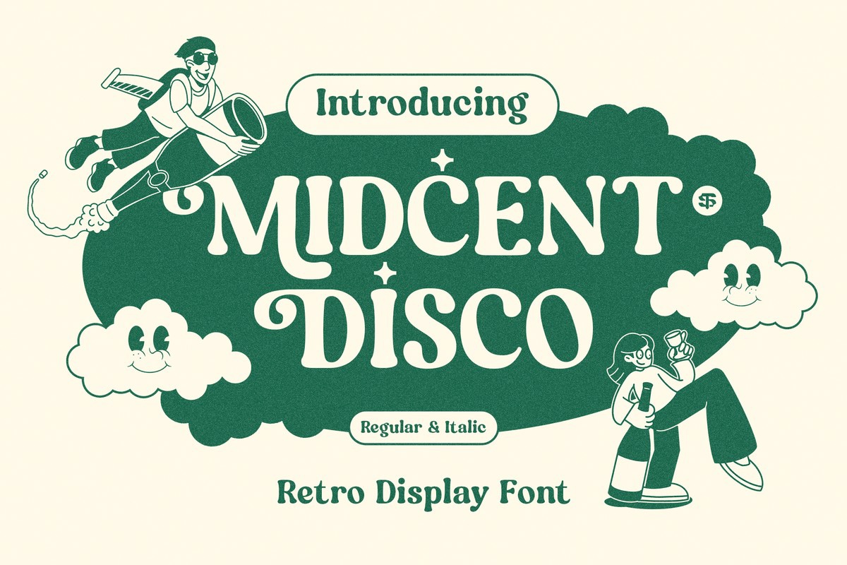 Font Midcent Disco