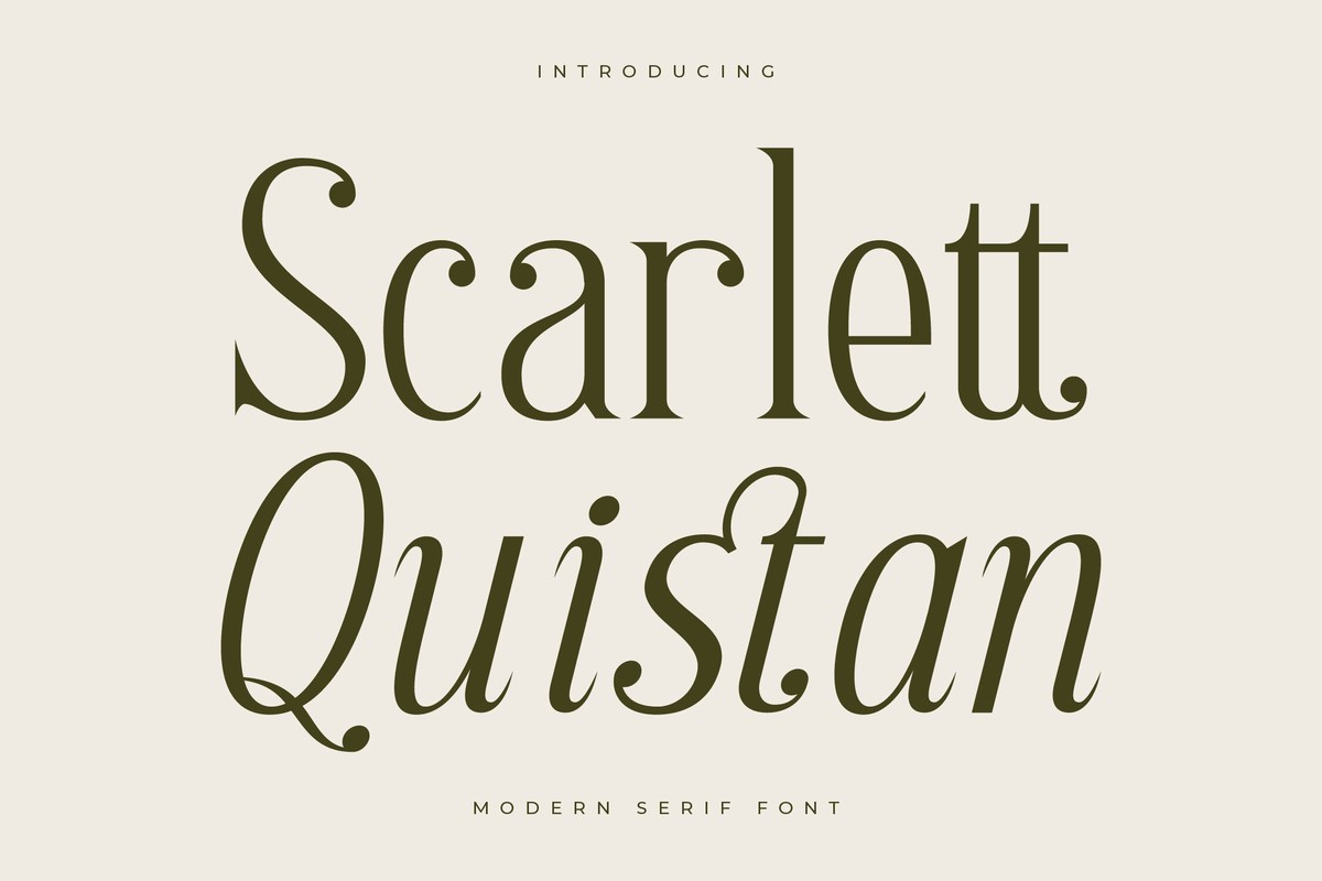 Font Scarlett Quistan