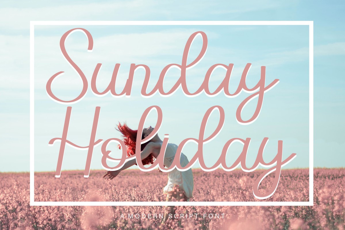 Font Sunday Holiday