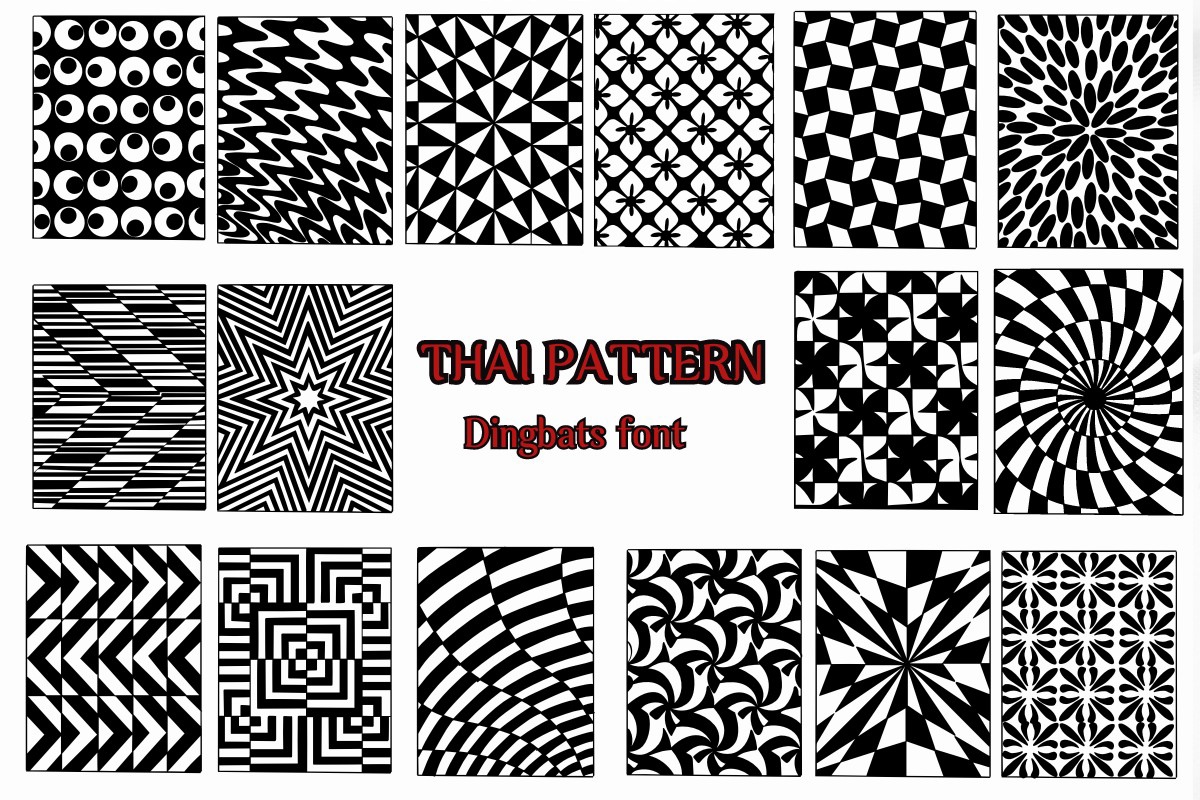 Font Thai Pattern