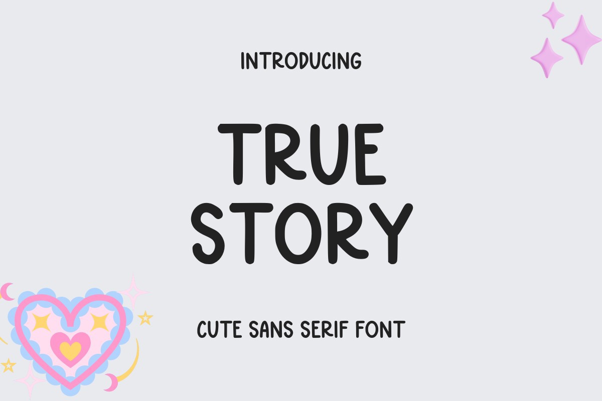 Font True Story