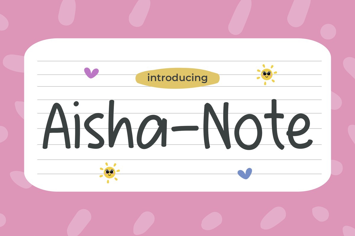 Font Aisha Note