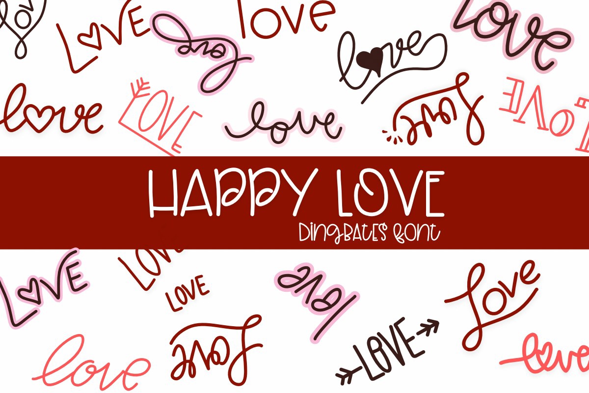 Font Happy Love