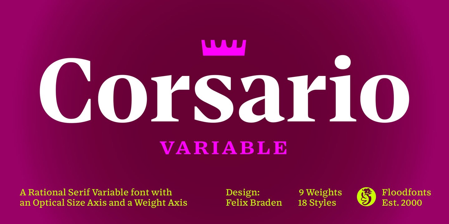 Font Corsario Variable