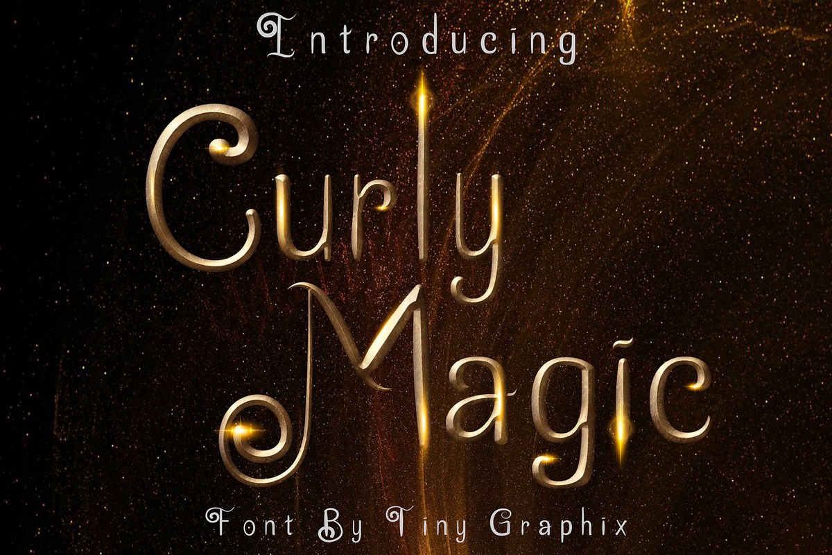 Font Curly Magic